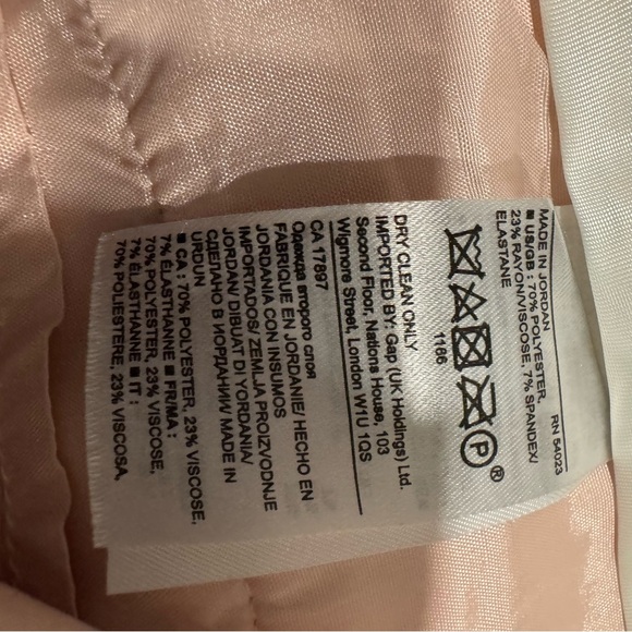 Banana Republic Pale Pink Logan Trousers Size 8 Petite - Picture 6 of 8